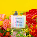 Aries Zodiac Candle: Wooden Wick