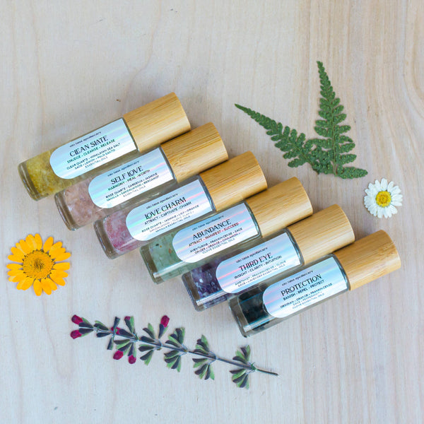 Crystal Infused Roller Oil: Abundance