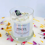 Pisces Zodiac Candle: Wooden Wick