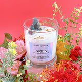 Aries Zodiac Candle: Wooden Wick