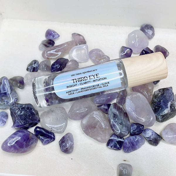 Crystal Infused Roller Oil: Third Eye