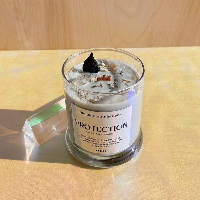 Protection Intention Candle: Wooden Wick