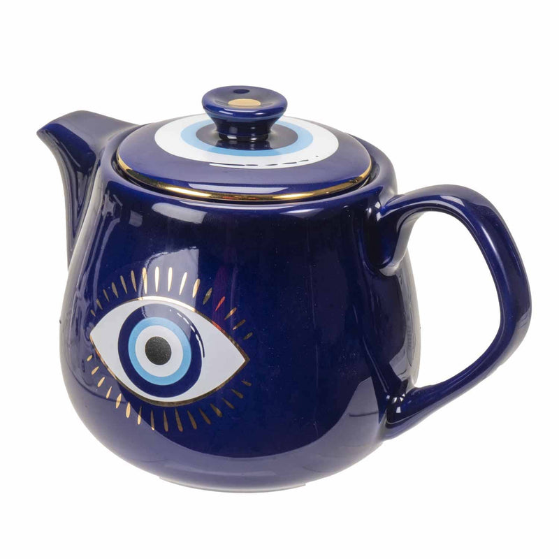 15302 All Seeing Eye Teapot with Strainer Blue C/36