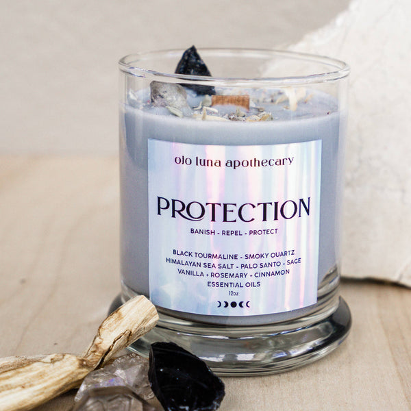 Protection Intention Candle: Wooden Wick