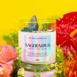 Sagittarius Zodiac Candle: Wooden Wick