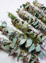 Eucalyptus, Mint, Rosemary, Sage Smudge Stick