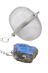 Raw Labradorite Crystal Tea Infuser