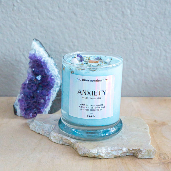 Anxiety Intention Candle: Wooden Wick