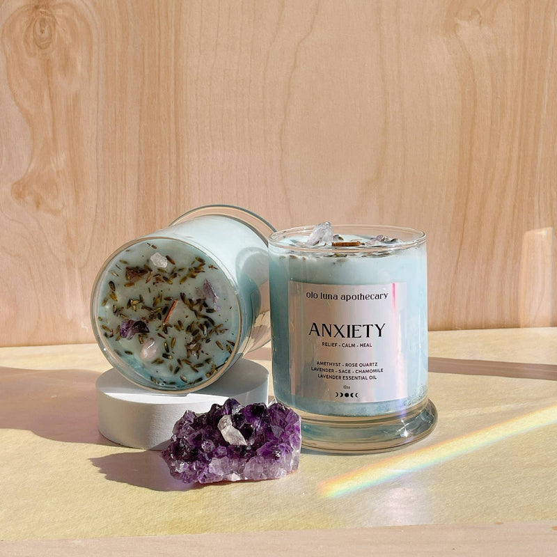 Anxiety Intention Candle: Wooden Wick