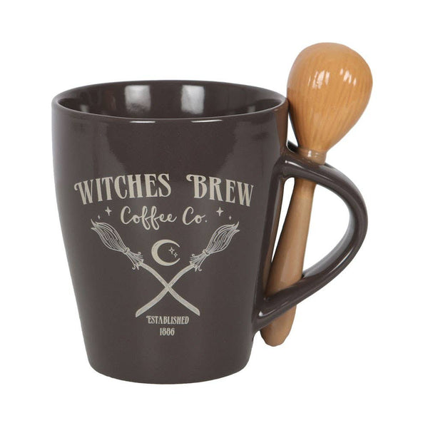 15317 Witches Brew Coffee Co. Mug & Spoon Halloween Set