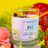 Leo Zodiac Candle: Wooden Wick