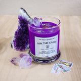 Ask The Cards Intention Candle: Wooden Wick