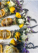 Lavender, Mint, Lemon Spring Smudge Stick