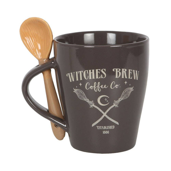 15317 Witches Brew Coffee Co. Mug & Spoon Halloween Set