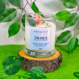 Taurus Zodiac Candle: Wooden Wick