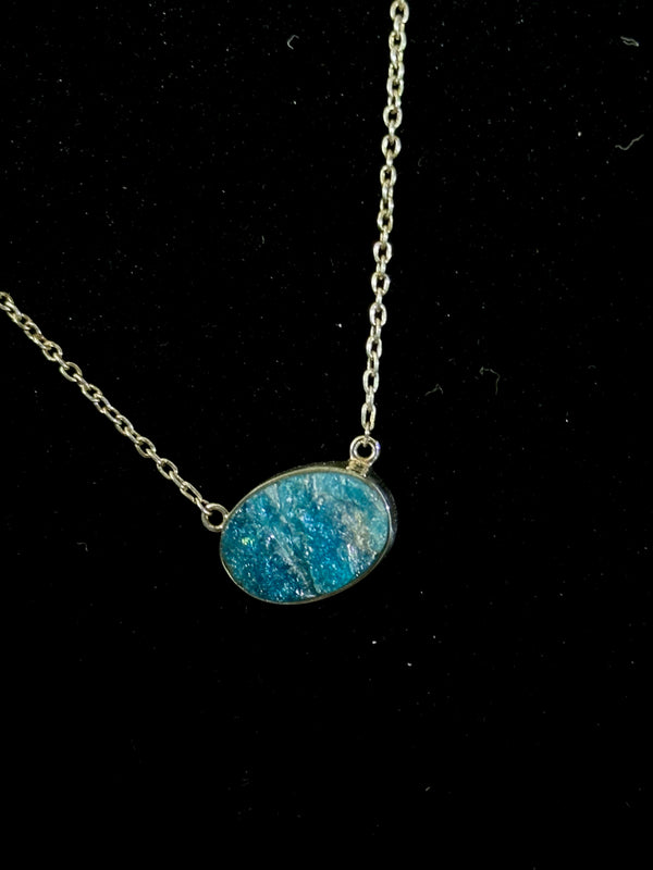 Blue Apatite Necklace