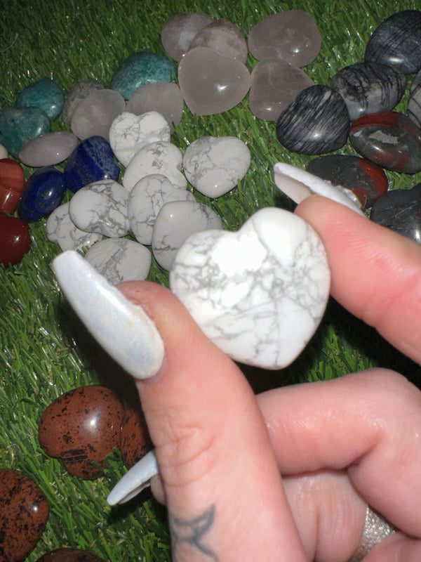 Howlite Baby Heart