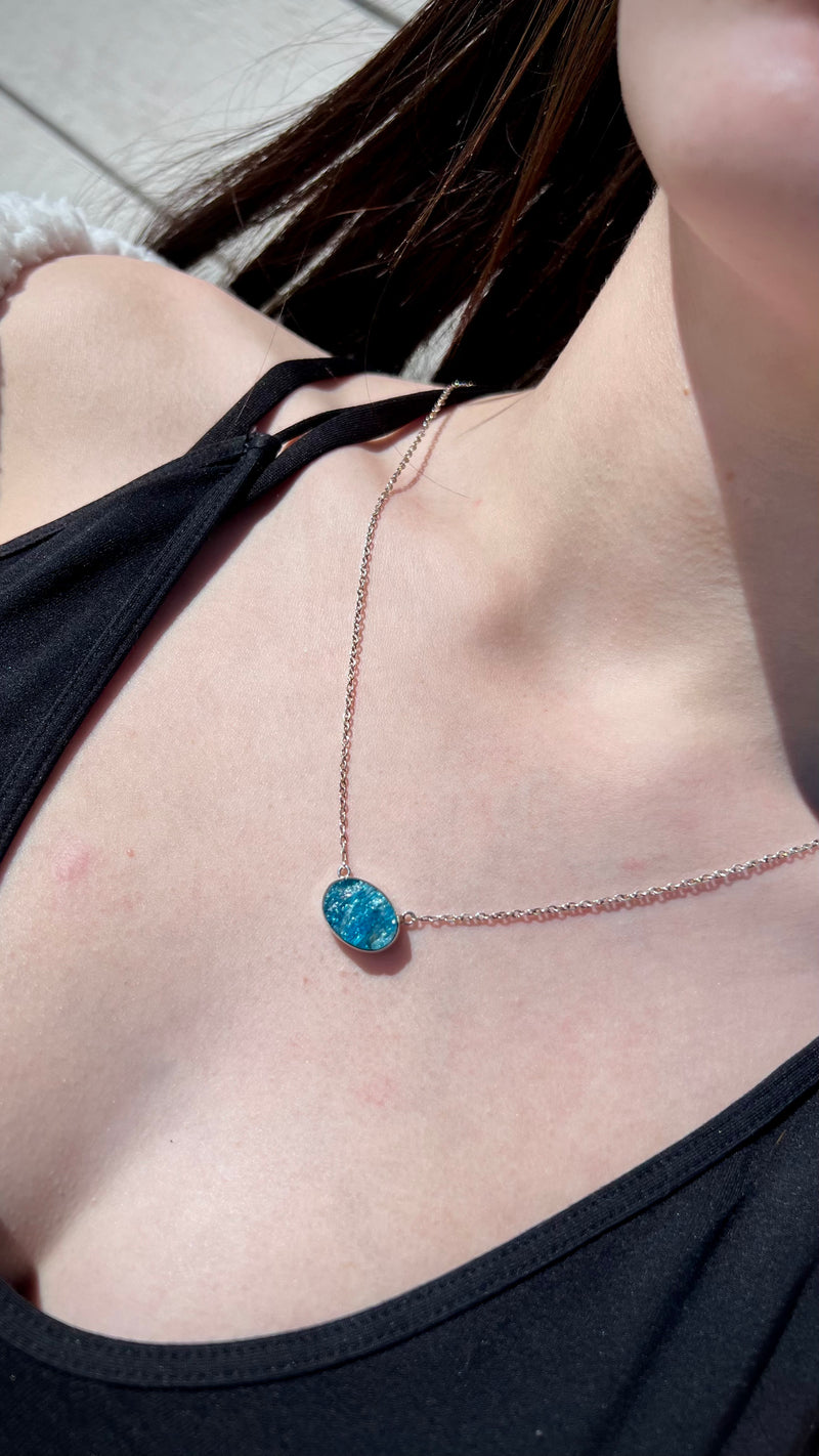 Blue Apatite Necklace