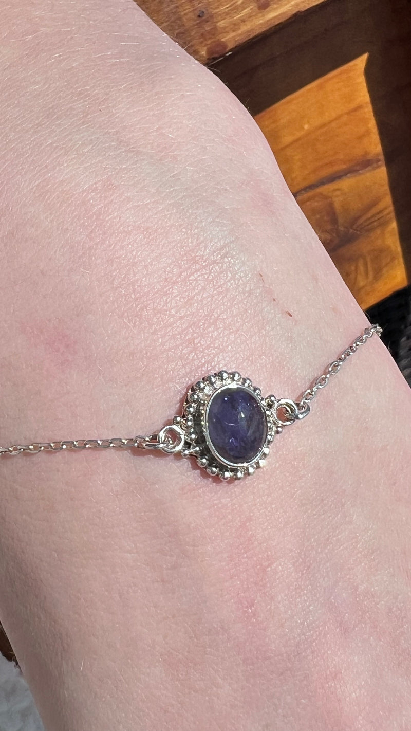 Tanzanite Dainty Bracelet