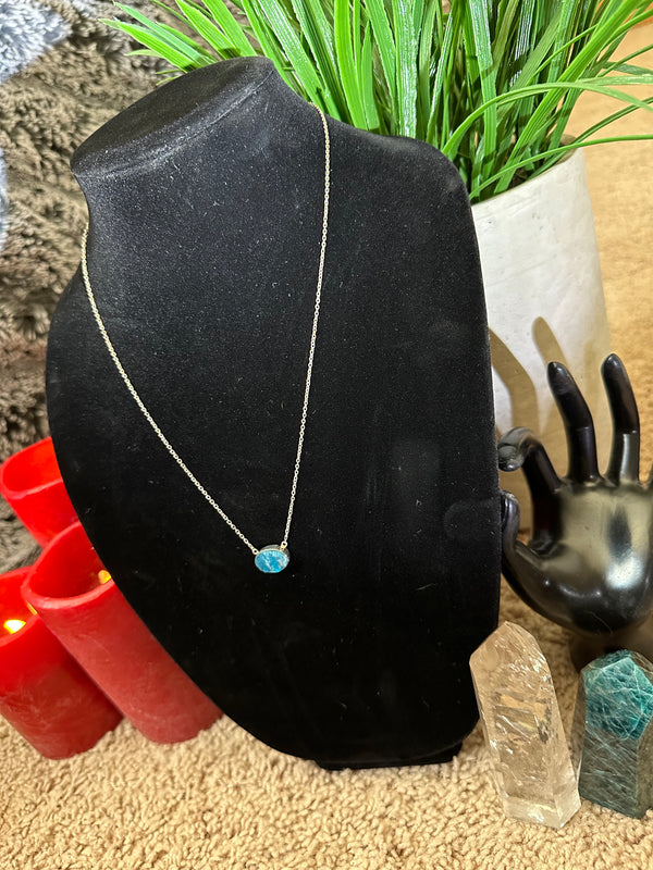 Blue Apatite Necklace