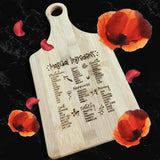 Magical Ingredients Bamboo Cutting Board