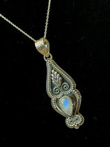 Owl Moonstone Necklace