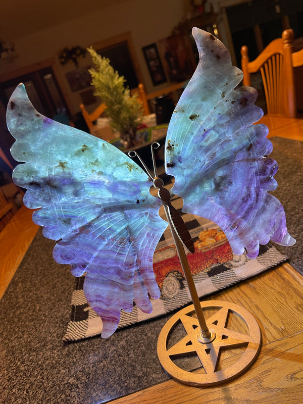 Rainbow Fluorite Butterfly