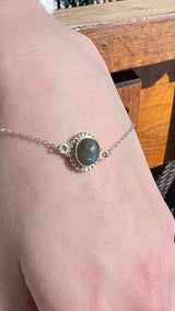 Labradorite Dainty Bracelet