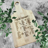 Magical Ingredients Bamboo Cutting Board